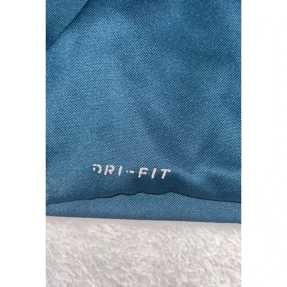 Nike Dri-FIT Boys Teal Blue Pullover Hoodie Sweatshirt Size Small S Logo